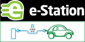 logo e-station, punto di ricarica logo e-station, punto di ricarica